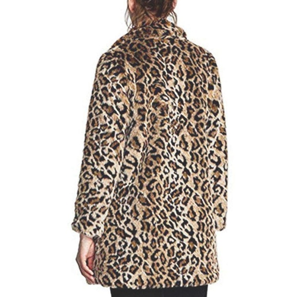 Women's Long Sleeve Parka Faux Fur Coat - Picture 3 of 5